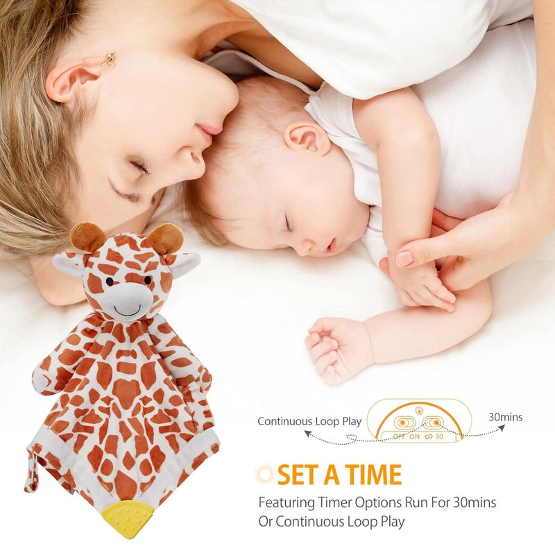 BEREST Baby Lovey Sound Sleep Soother, Rechargeable White Noise and Lullaby Heartbeat Infant Sleeping Aid with Cry Sensor at Nap Time Routine, Boys & Girls Gift Portable Plush Toddler Snuggle Toy - Image 4